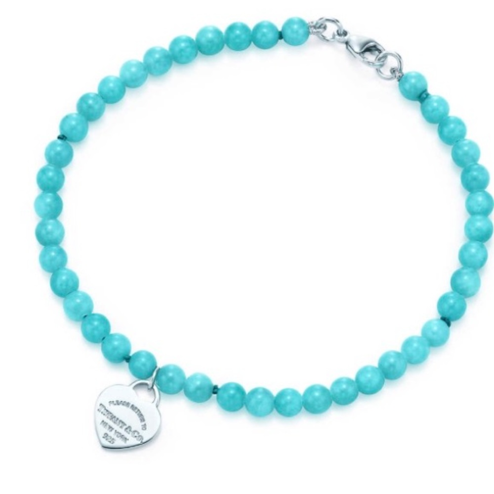 Tiffany and co blue beaded bracelet
